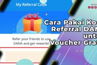 Cara Pakai Kode Referral DANA