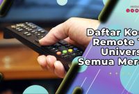 Daftar Kode Remote TV Universal
