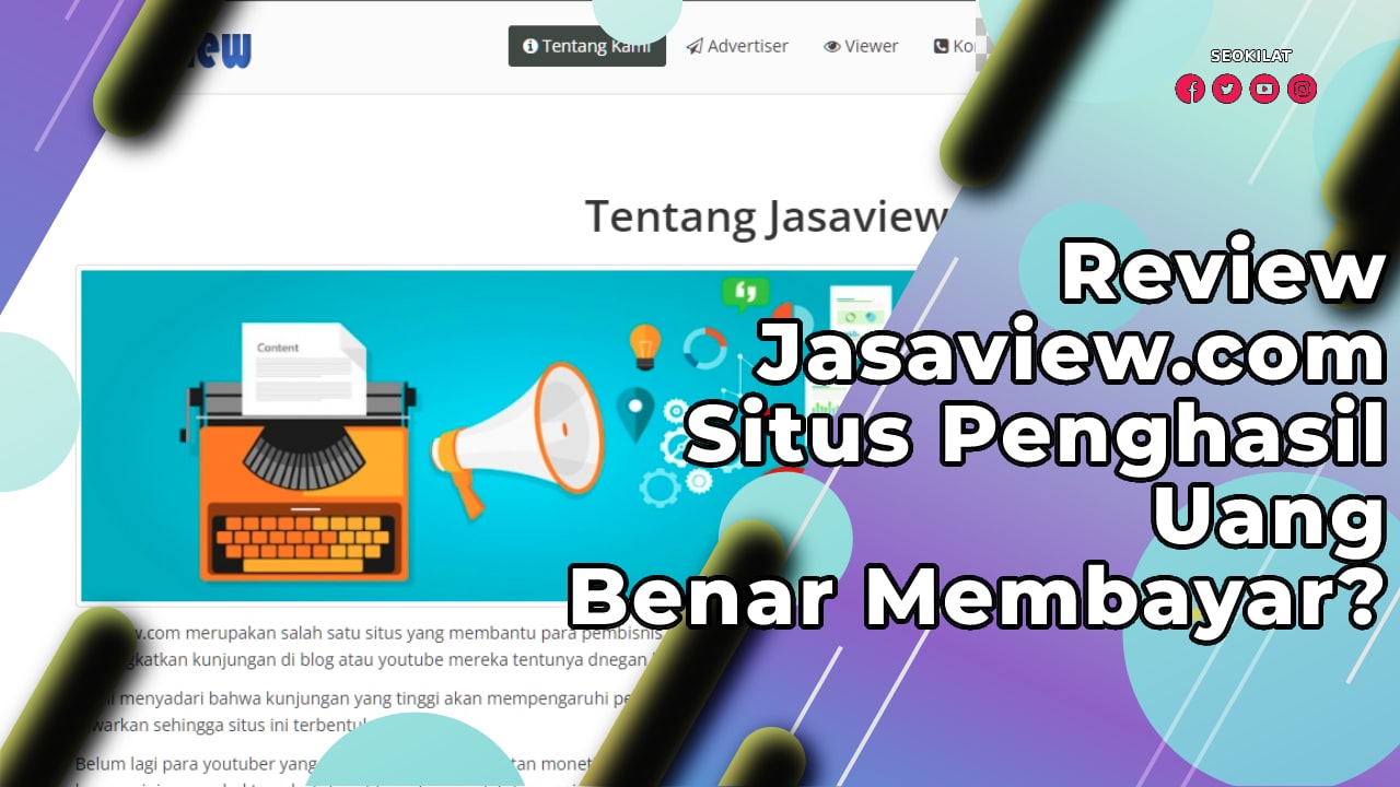 Review Jasaview.com Situs Penghasil Uang