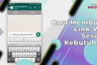 Cara Membuat Link WA