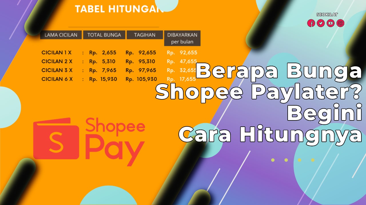 Berapa Bunga Shopee Paylater