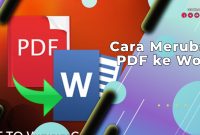 Cara Merubah PDF ke Word