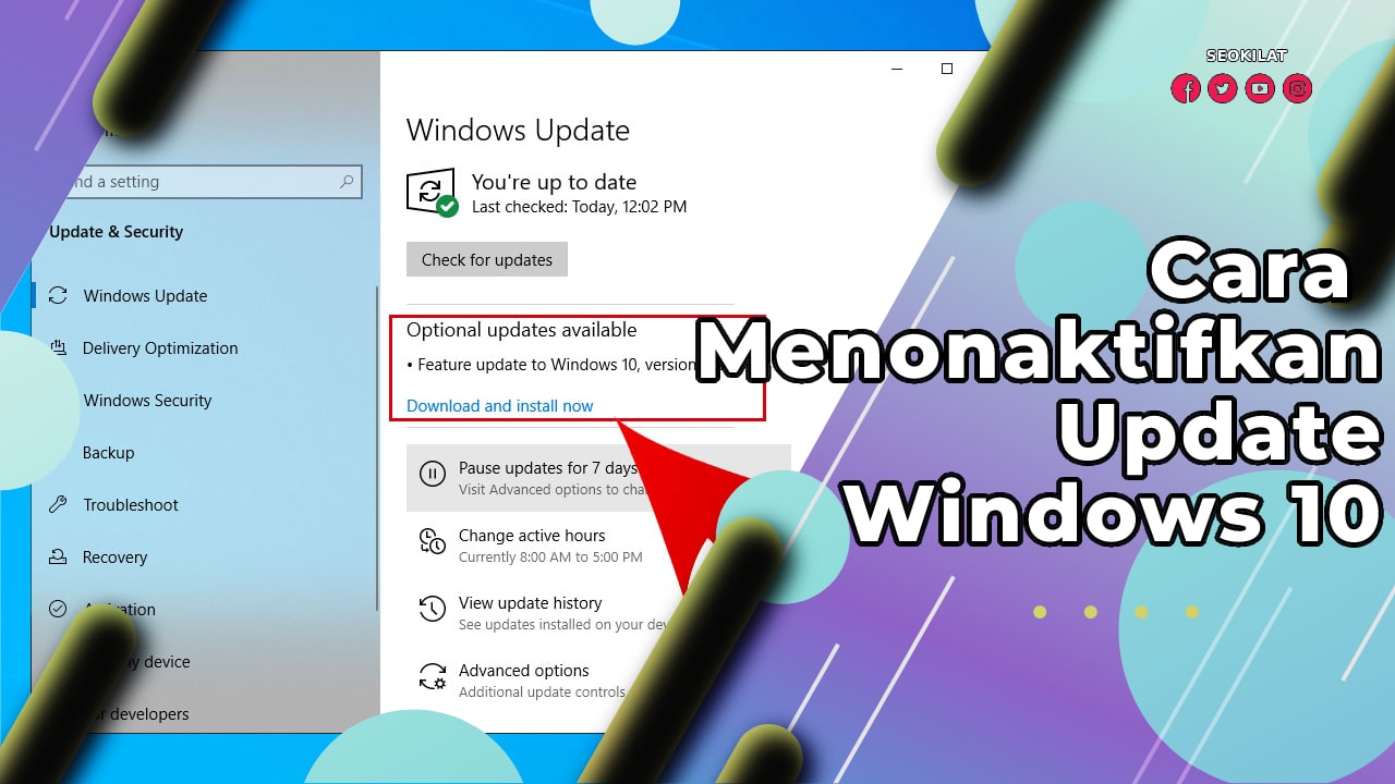 Cara Mematikan Windows 10 Update Otomatis