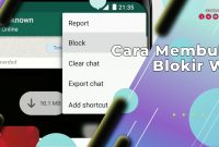 Cara Membuka Blokir WA