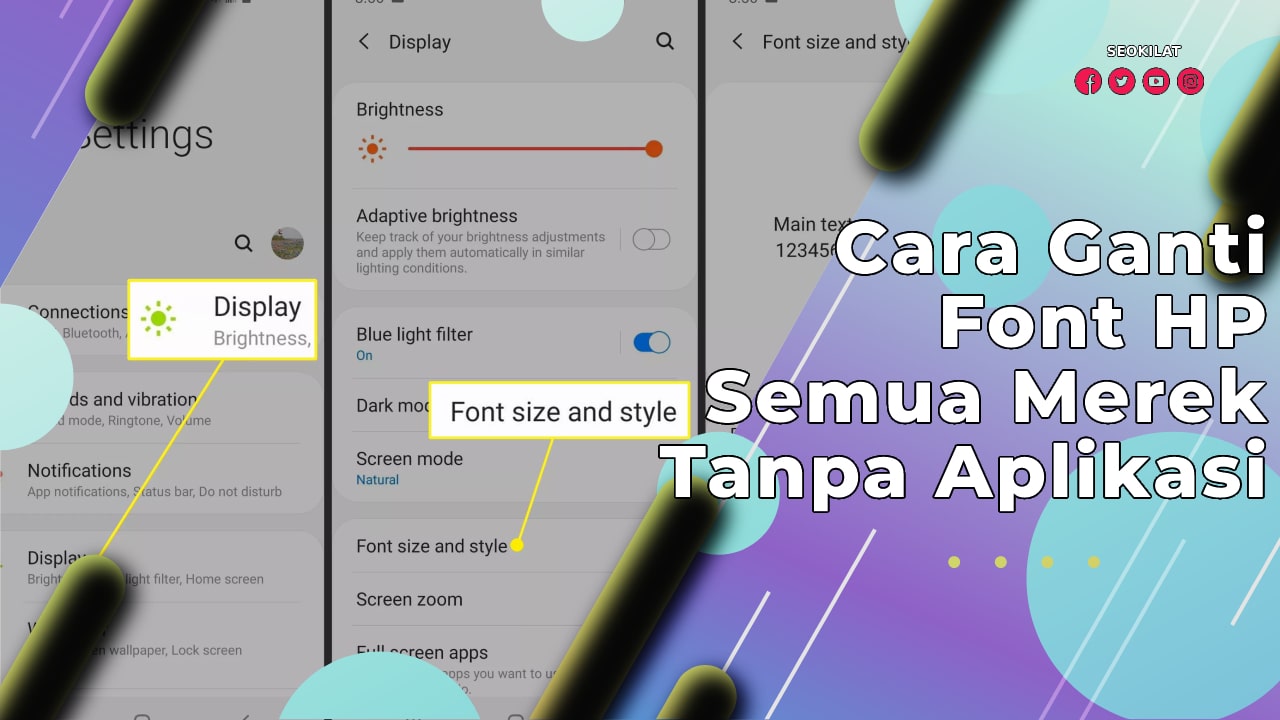 Cara Ganti Font HP Semua Merek Tanpa Aplikasi