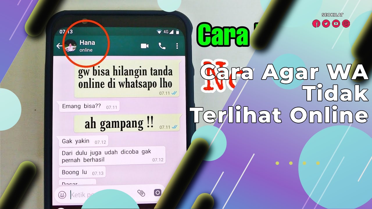 Cara Agar WA Tidak Terlihat Online, Paling Praktis - SEO KILAT