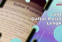 Contoh Daftar Pustaka Lengkap