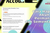 Cara Hapus Akun IG Permanen dan Sementara
