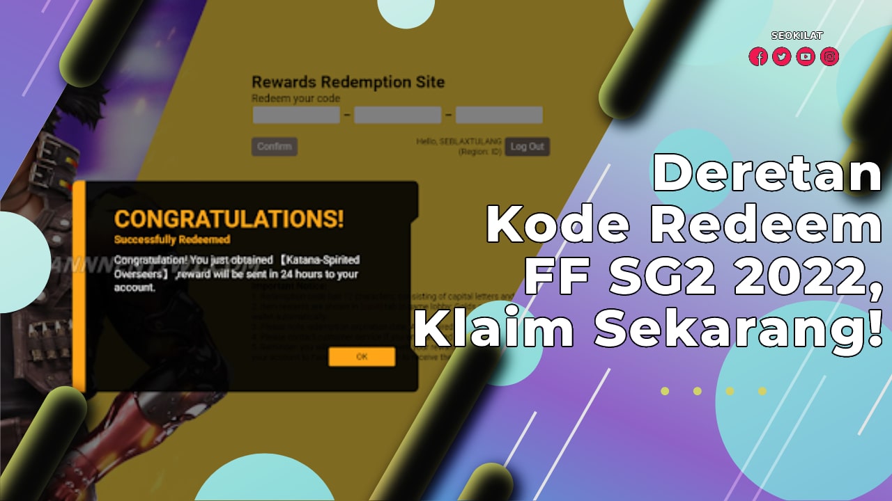 Kode Redeem FF SG2