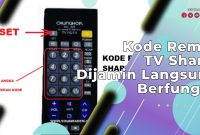 Kode Remot TV Sharp