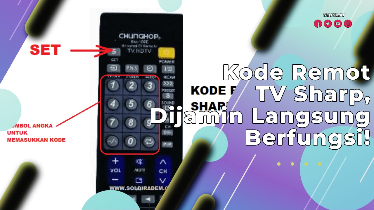 Kode Remot TV Sharp