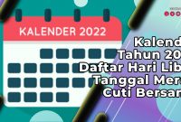 Kalender Tahun 2022