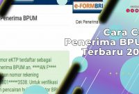 Cara Cek Penerima BPUM