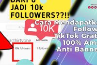 Cara Mendapatkan Follower TikTok Gratis