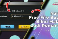 Nama Free Fire Bucin Bikin Mabar Jadi Romantis