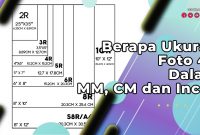 Ukuran Foto 4R
